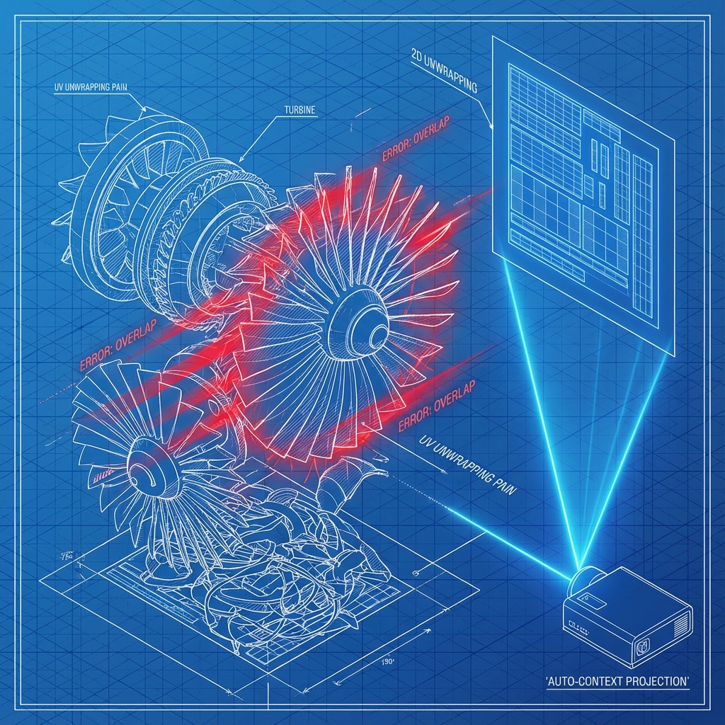 UV Unwrapping complexity visualization